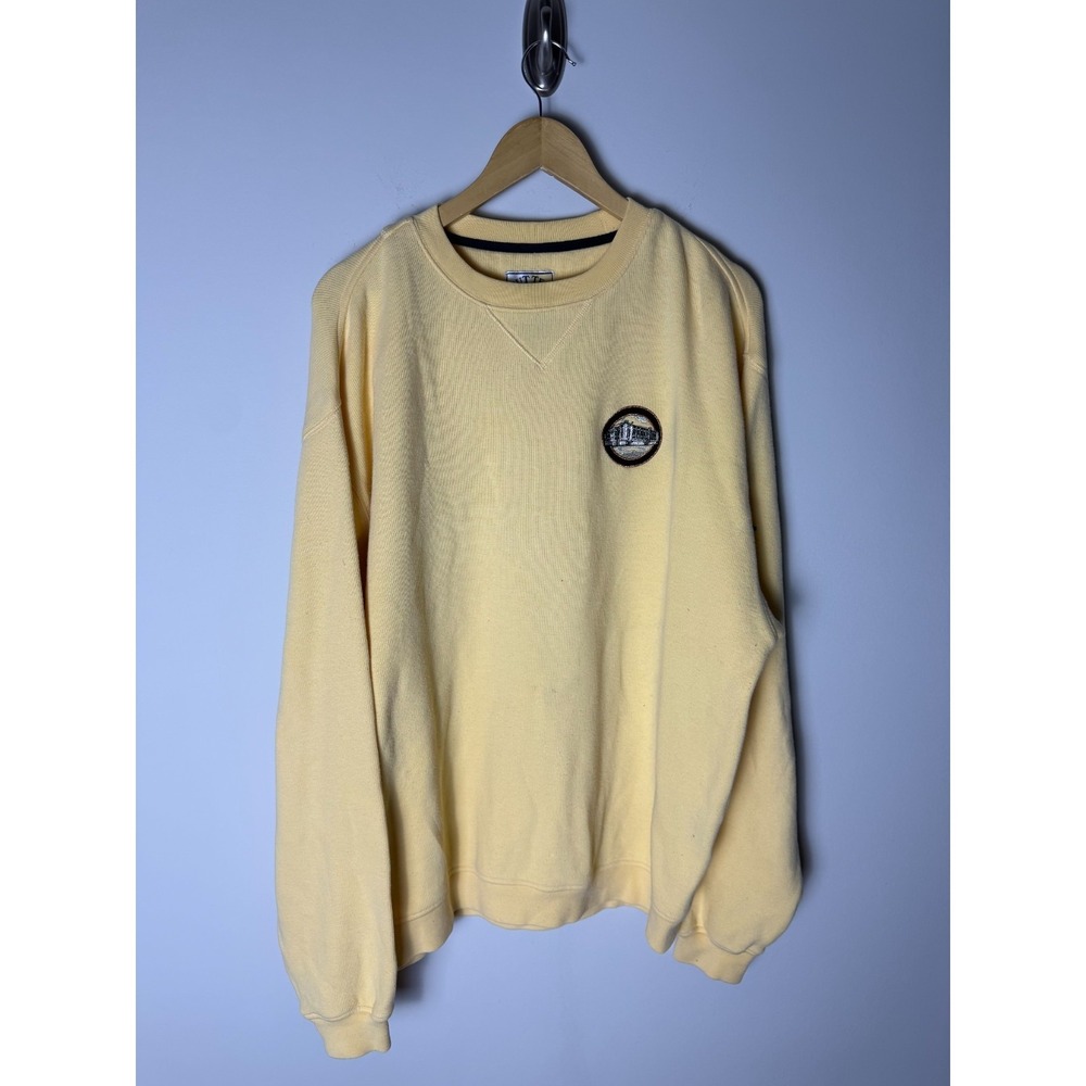 Vintage Stadium Club Sweater Mens L‎ Yellow Golf Cutter & Buck